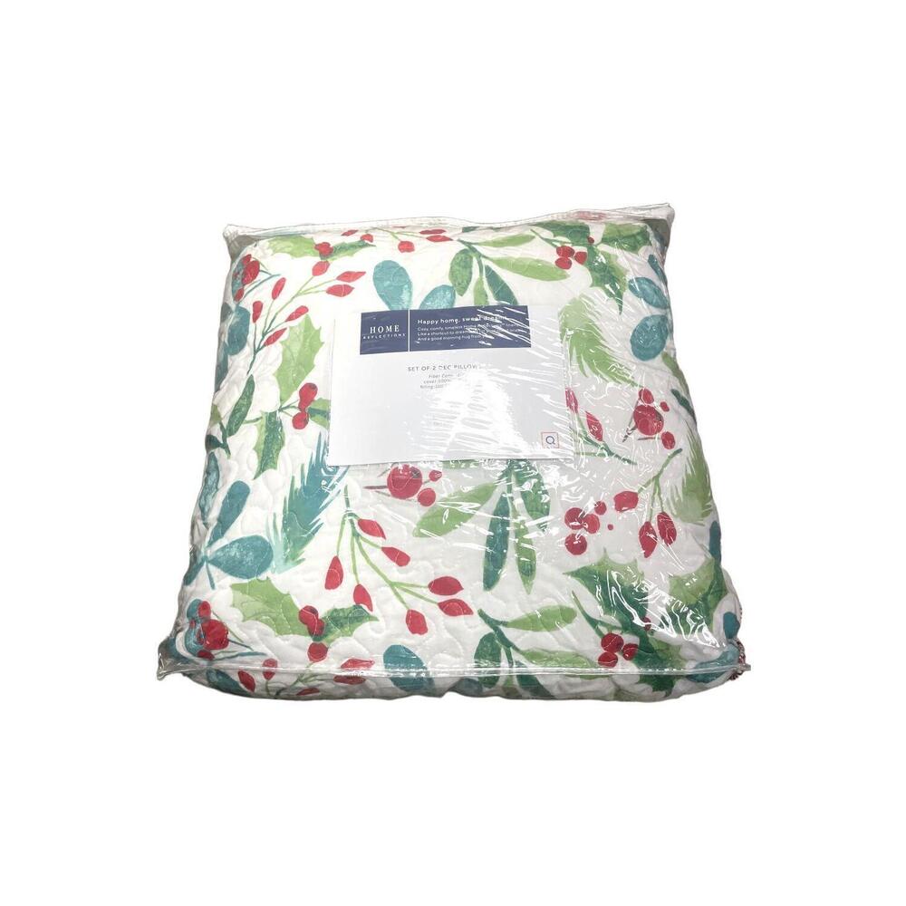 Home Reflections 2-Pack Holiday Motif Pillow Green